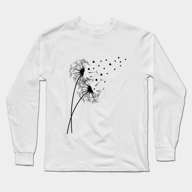 dandelion Long Sleeve T-Shirt by Bianka